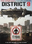 Alien spaceship over "no humans allowed" poster.