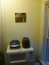 onwall Picture on wall of kitchen.