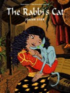 Jewish girl holding a gray cat.