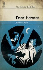 Man shoving his hand into a person's chest against a blue background.