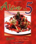 Colorful picture of a raw vegan pasta.