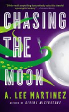 Tentacles holding eating utensils and the moon.