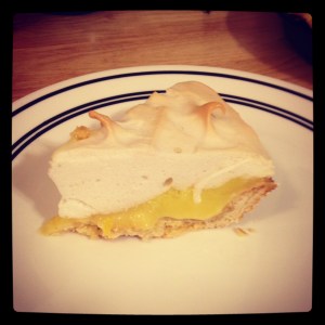 My first ever lemon meringue pie 100% from scratch.