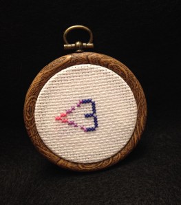 Bi pride emoticon heart