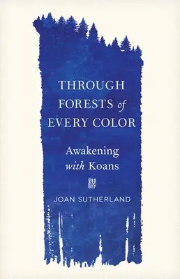Image of a digital book cover. A blue swipe of paint is topped with the outlines of pine trees. The title of the book is written in white against this background.