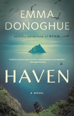 Image of a digital book cover. A small pointy island is off in the distance in the sea.